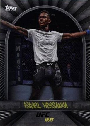 Israel Adesanya 2024 Topps UFC NYC Base #27 Gold