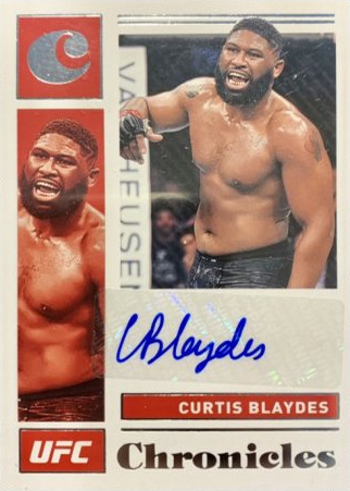 Curtis Blaydes 2021 Panini Chronicles UFC Chronicles Signatures #22 Platinum