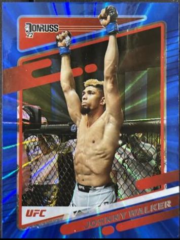 Johnny Walker 2022 Panini Donruss UFC Base #134 Blue