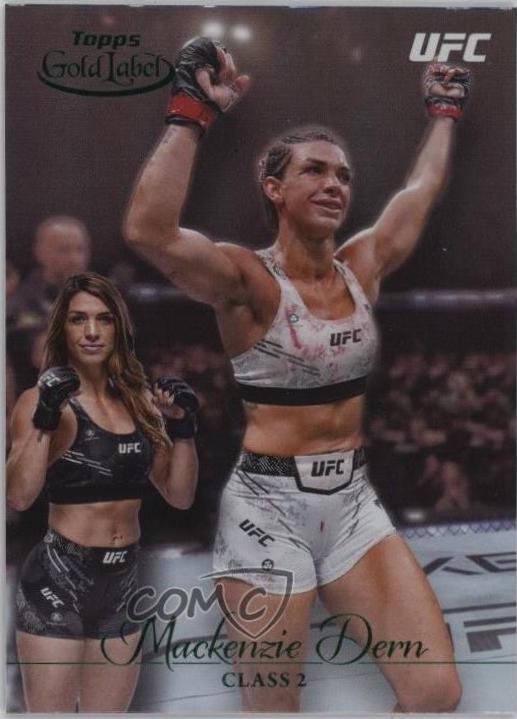 Mackenzie Dern 2024 Topps Gold Label UFC Base Class II #55 Green