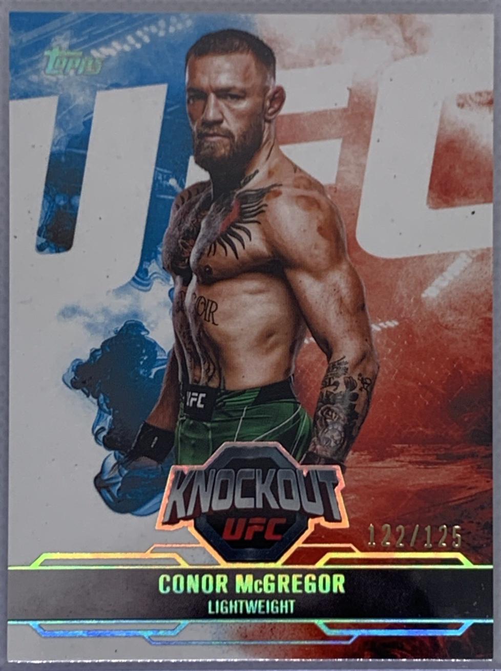 Conor McGregor 2025 Topps Knockout UFC Base #58 Holo Silver