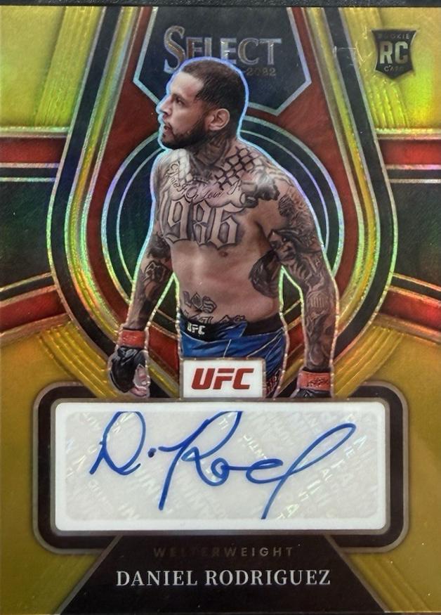 Daniel Rodriguez 2022 Panini Select UFC Rookie Signatures #2 Gold