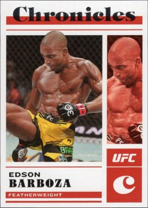 Edson Barboza 2023 Panini Chronicles UFC Base Chronicles #12 Platinum