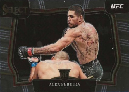 Alex Pereira 2023 Panini Select UFC Octagonside #222 Silver Die Cut