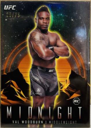 Val Woodburn 2024 Topps Midnight UFC Base #69 Dusk
