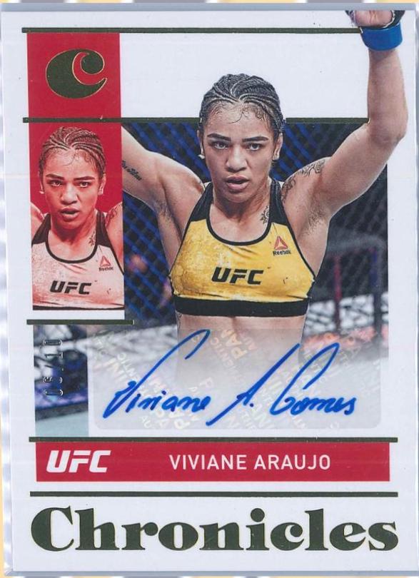 Viviane Araujo 2022 Panini Chronicles UFC Chronicles Signatures #3 Gold