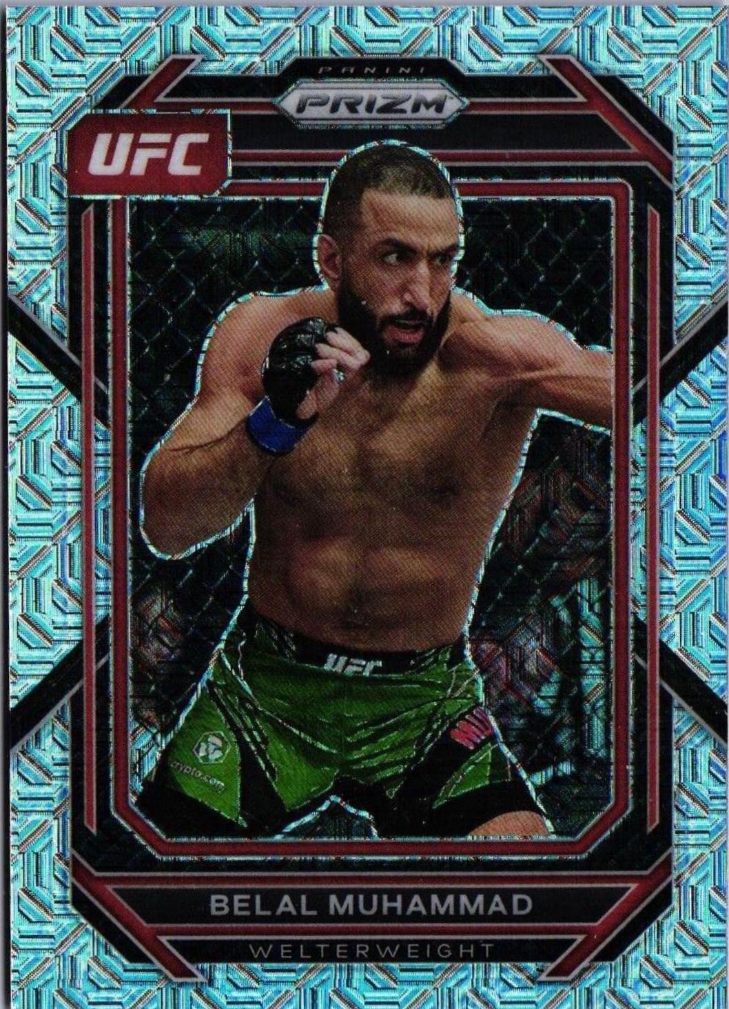 Belal Muhammad 2023 Panini Prizm UFC Base #113 Mojo
