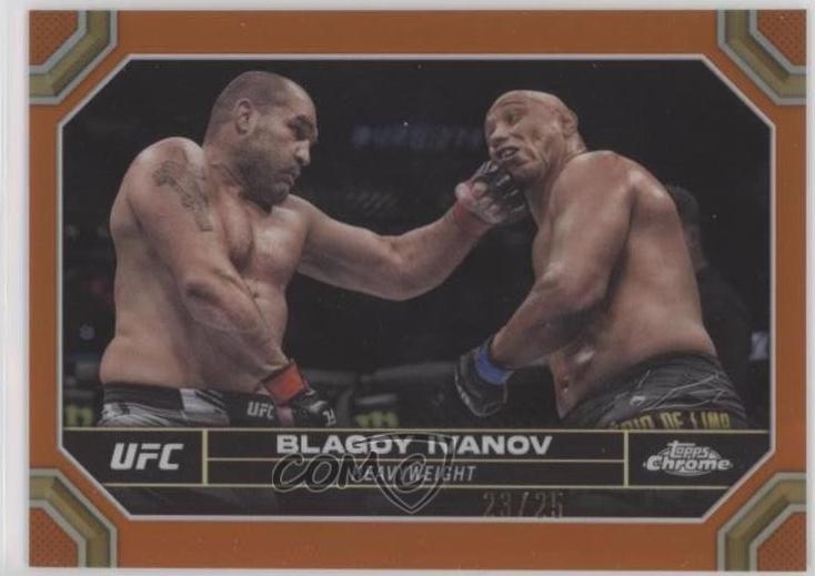 Blagoy Ivanov 2024 Topps Chrome UFC Base #28 Orange Refractor