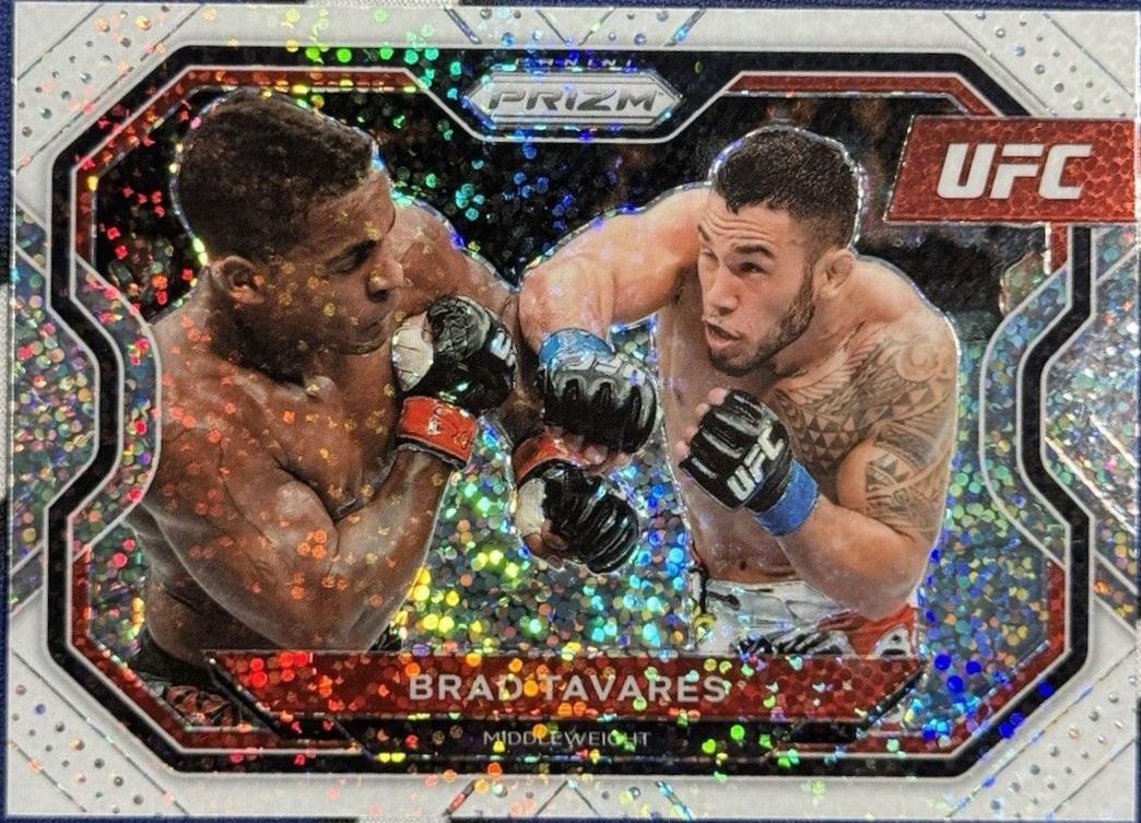 Brad Tavares 2021 Panini Prizm UFC Base #124 White Sparkle