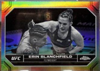 Erin Blanchfield 2024 Topps Chrome UFC Base #65 Negative Refractor