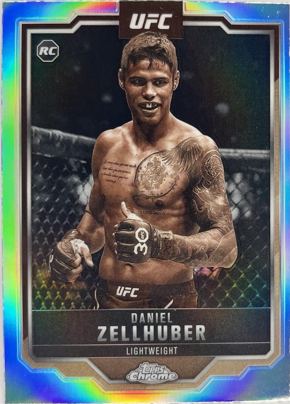 Daniel Zellhuber 2025 Topps Chrome UFC Base #189 Sepia Refractor