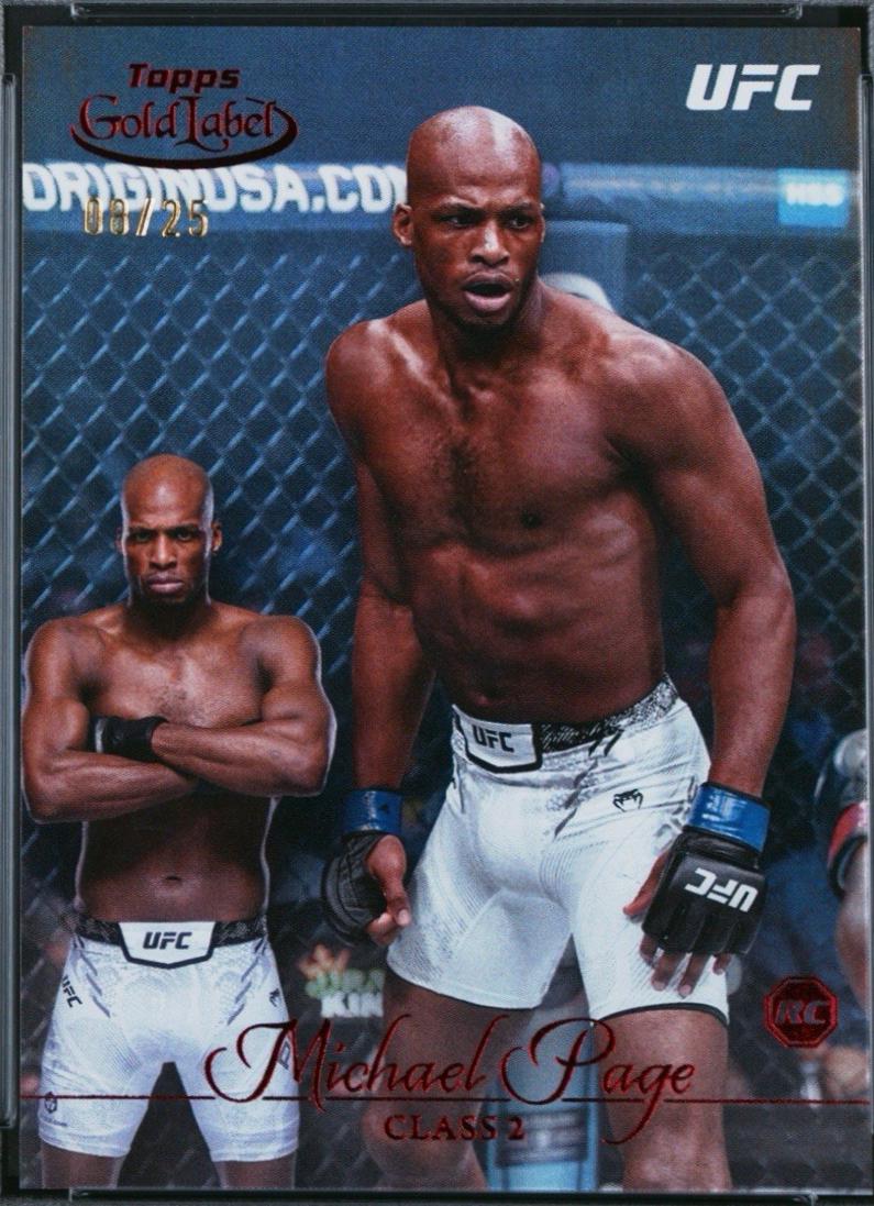 Michael Page 2024 Topps Gold Label UFC Base Class II #65 Red