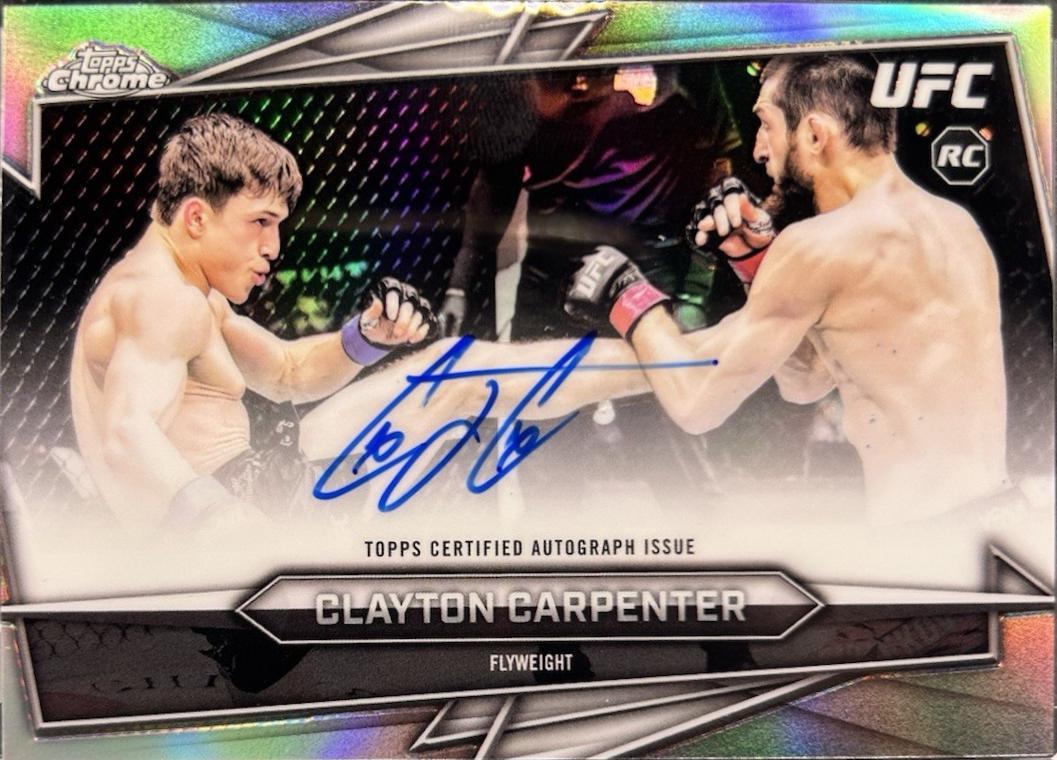 Clayton Carpenter 2026 Topps Chrome UFC Base Autographs #BAV-CR Refractor