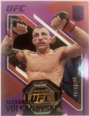 Alexander Volkanovski 2021 Panini Chronicles UFC Base Elite #143 Purple