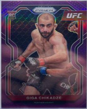 Giga Chikadze 2021 Panini Prizm UFC Base #72 Purple