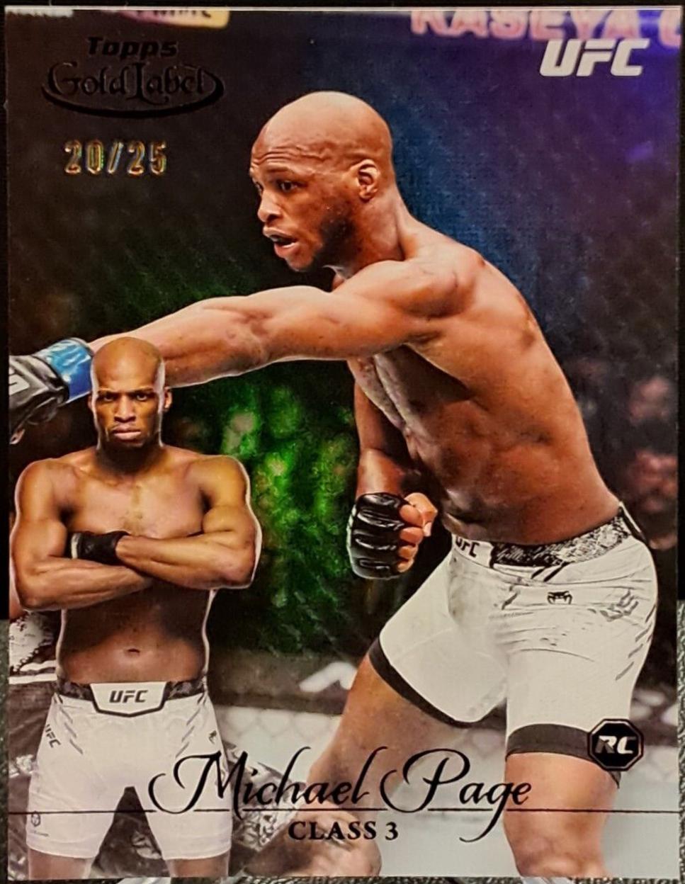 Michael Page 2024 Topps Gold Label UFC Base Class III #65 Gold