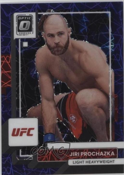 Jiri Prochazka 2023 Panini Donruss Optic UFC Base #45 Purple Velocity