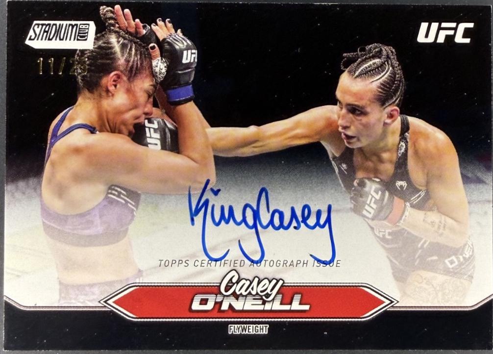 Casey O'Neill 2025 Topps Stadium Club UFC Base Autographs #BCA-COL Black