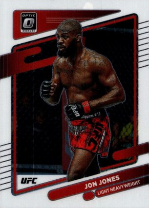 Jon Jones 2022 Panini Donruss Optic UFC Base #65 Gold Vinyl