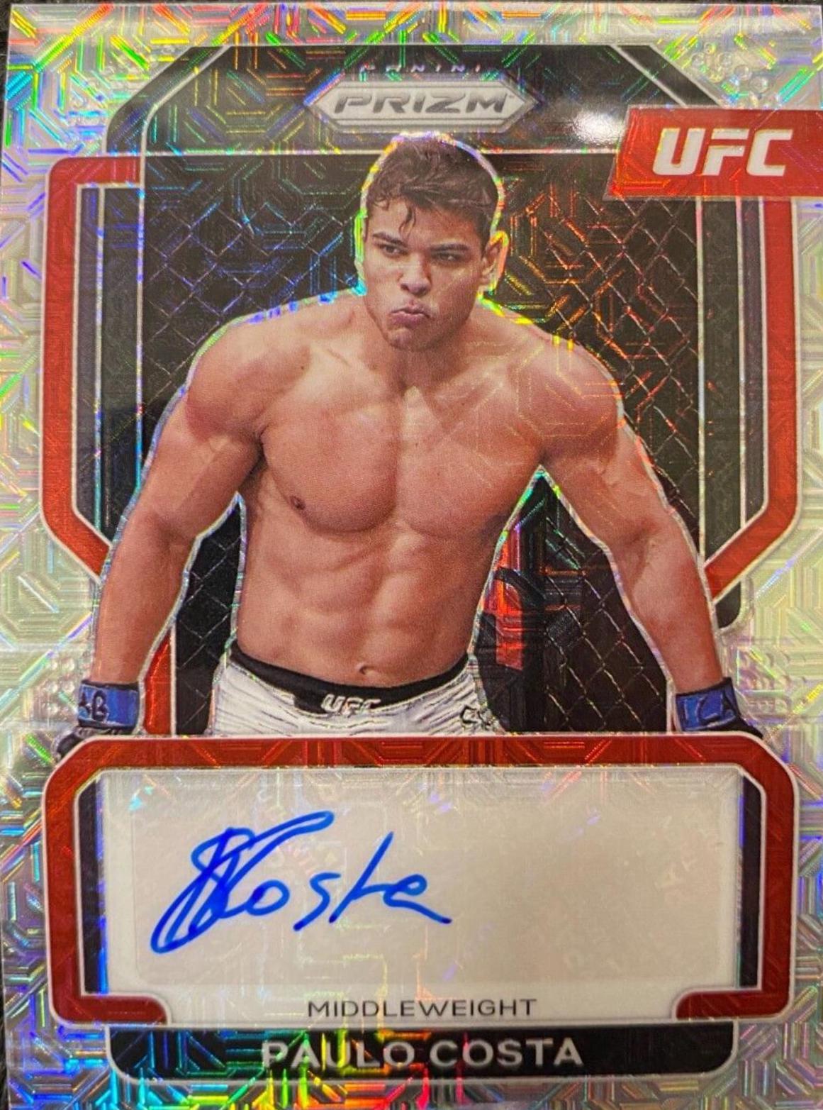 Paulo Costa 2022 Panini Prizm UFC Signatures #6 Mojo