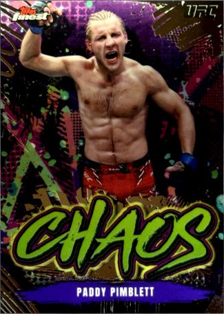 Paddy Pimblett 2024 Topps Finest UFC Chaos #CHA-2 Superfractor