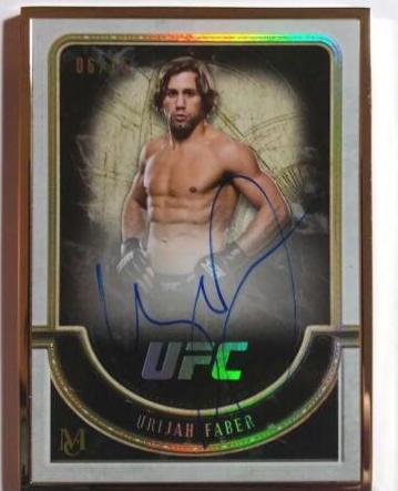 Urijah Faber 2018 Topps UFC Museum Collection Museum Autographs #MA-UF Gold