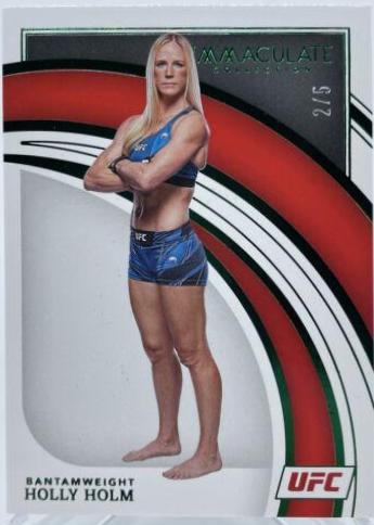 Holly Holm 2022 Panini Immaculate UFC Base #93 Green