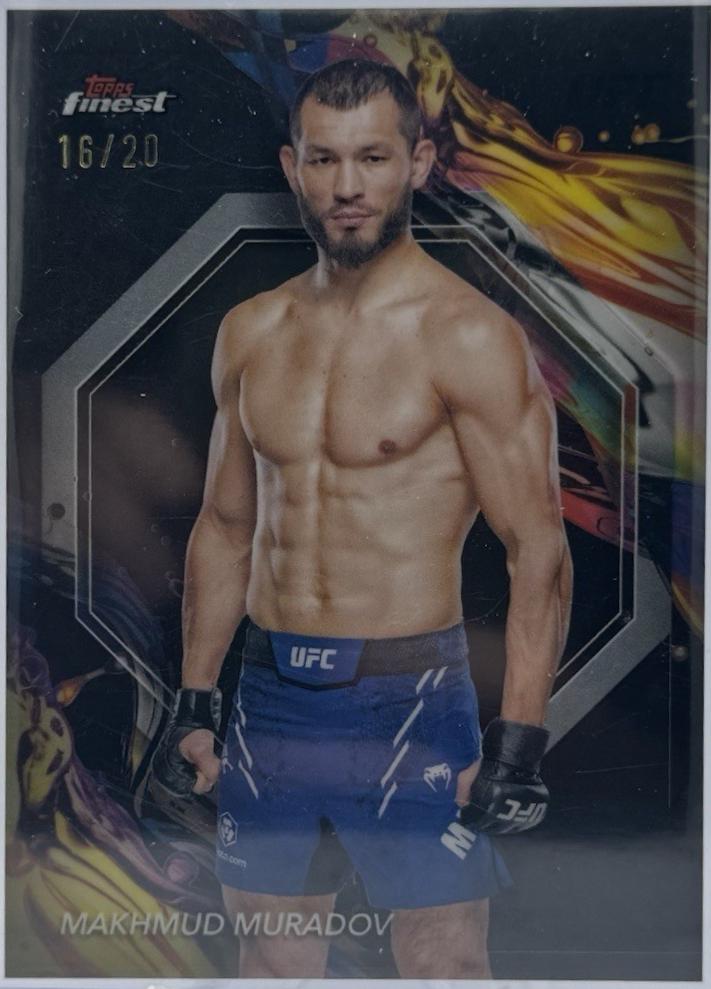 Makhmud Muradov 2024 Topps Finest UFC Base Uncommon #200 Black Refractor