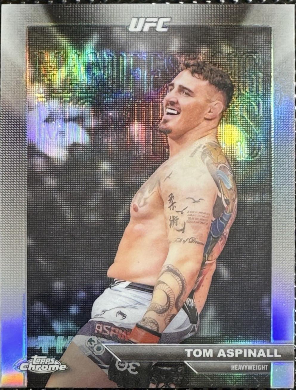 Tom Aspinall 2026 Topps Chrome UFC Manifesting Moments #MM-1 Refractor