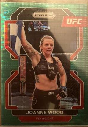Joanne Wood 2022 Panini Prizm UFC Base #195 Green Pulsar