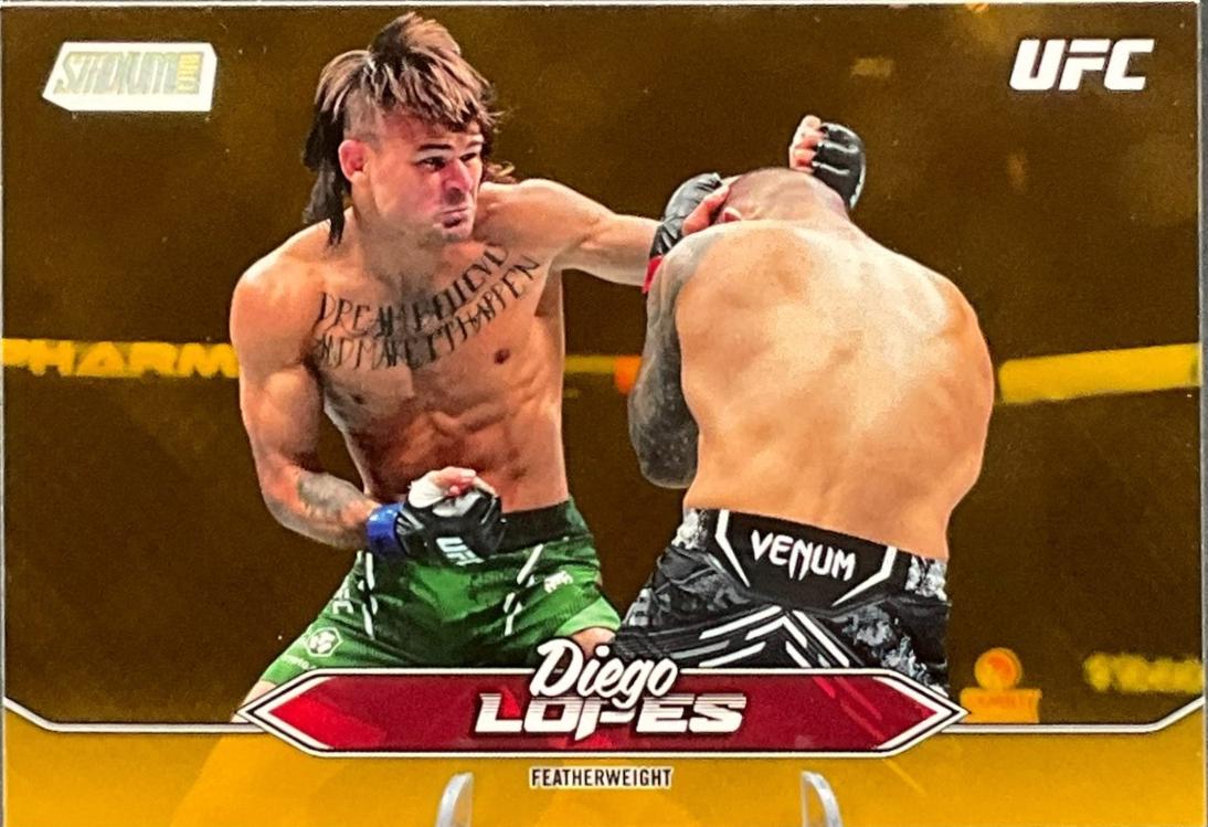 Diego Lopes 2025 Topps Stadium Club UFC Base #118 Gold