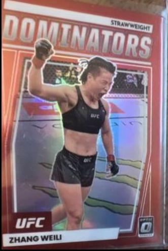 Zhang Weili 2023 Panini Donruss Optic UFC Dominators #15 Red