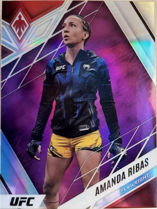 Amanda Ribas 2023 Panini Chronicles UFC Base Phoenix #314 Purple