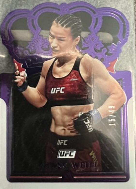 Zhang Weili 2022 Panini Chronicles UFC Base Crown Royale #119 Purple