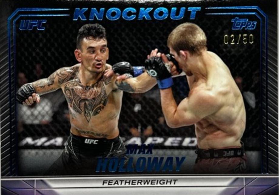 Max Holloway 2024 Topps Knockout UFC Base #5 Blue