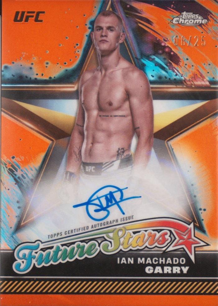 Ian Machado Garry 2024 Topps Chrome UFC Future Stars Autographs #FSA-IGA Orange Refractor
