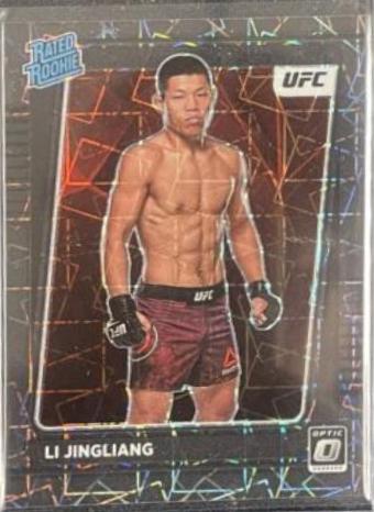 Li Jingliang 2022 Panini Donruss Optic UFC Base #113 Black Velocity