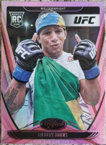 Gilbert Burns 2021 Panini Chronicles UFC Base Certified #135 Pink