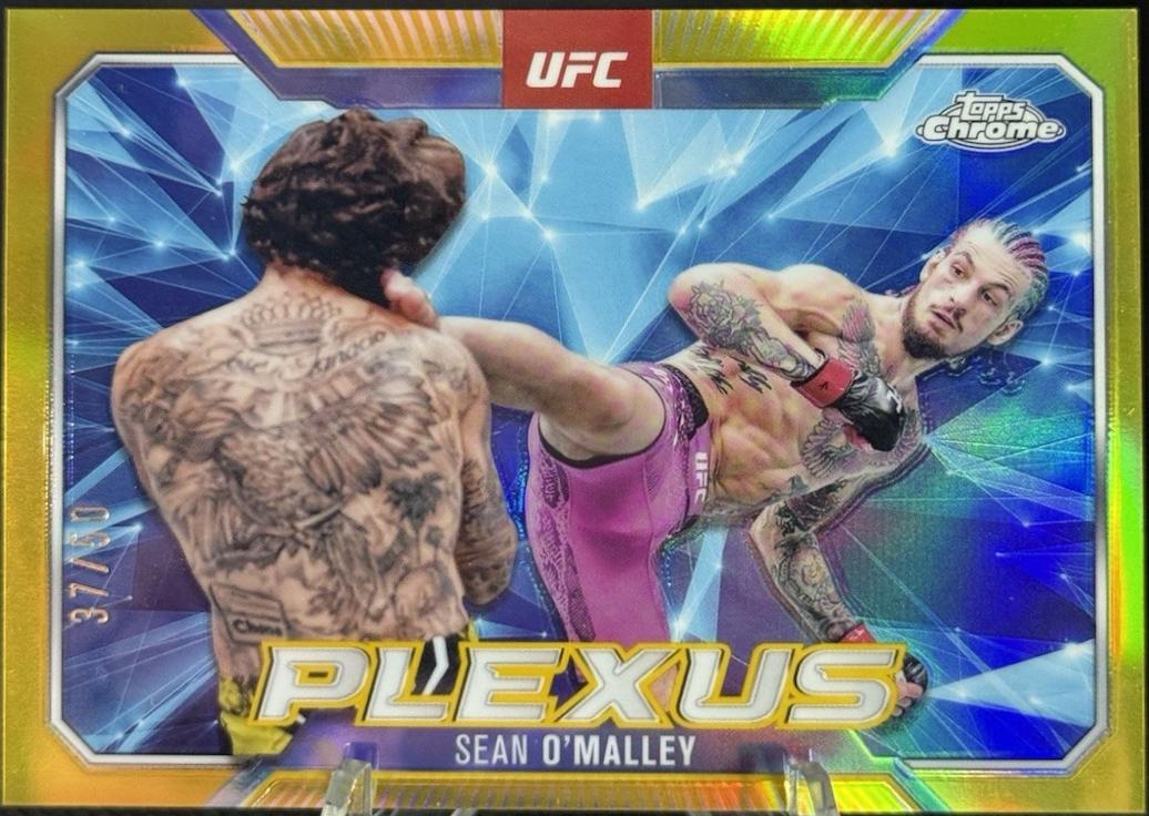 Sean O'Malley 2025 Topps Chrome UFC Plexus #PLX-5 Gold Refractor
