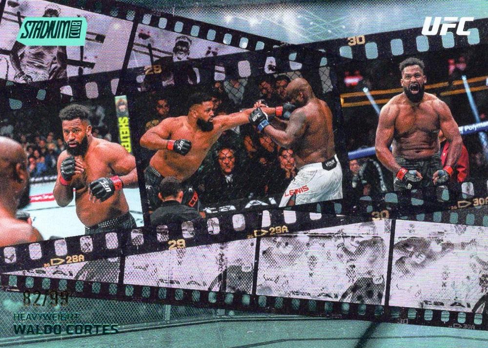 Waldo Cortes Acosta 2026 Topps Stadium Club UFC Fight Motion #FM-24 Turquoise