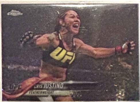Cris Justino 2018 Topps Chrome UFC Base #38 Superfractor
