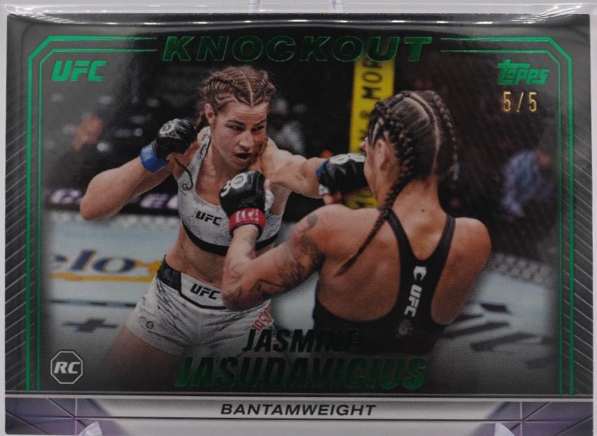 Jasmine Jasudavicius 2024 Topps Knockout UFC Base #50 Emerald