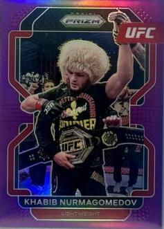 Khabib Nurmagomedov 2022 Panini Prizm UFC Base #196 Purple
