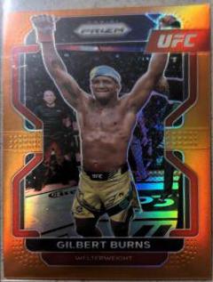 Gilbert Burns 2022 Panini Prizm UFC Base #183 Orange