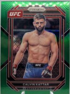 Calvin Kattar 2023 Panini Prizm UFC Base #163 Green