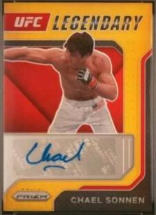 Chael Sonnen 2022 Panini Prizm UFC Legendary Signatures #20 Gold