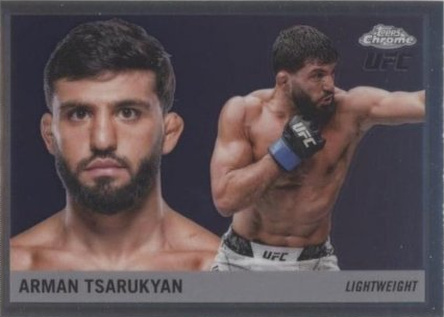 Arman Tsarukyan 2025 Topps Chrome UFC 1955 Topps #55T-12 Aqua Geometric
