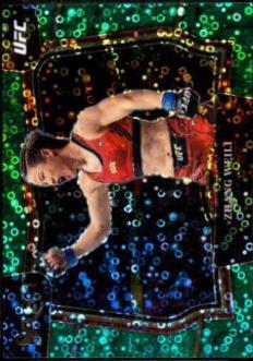 Zhang Weili 2023 Panini Select UFC Octagonside #239 Green Disco
