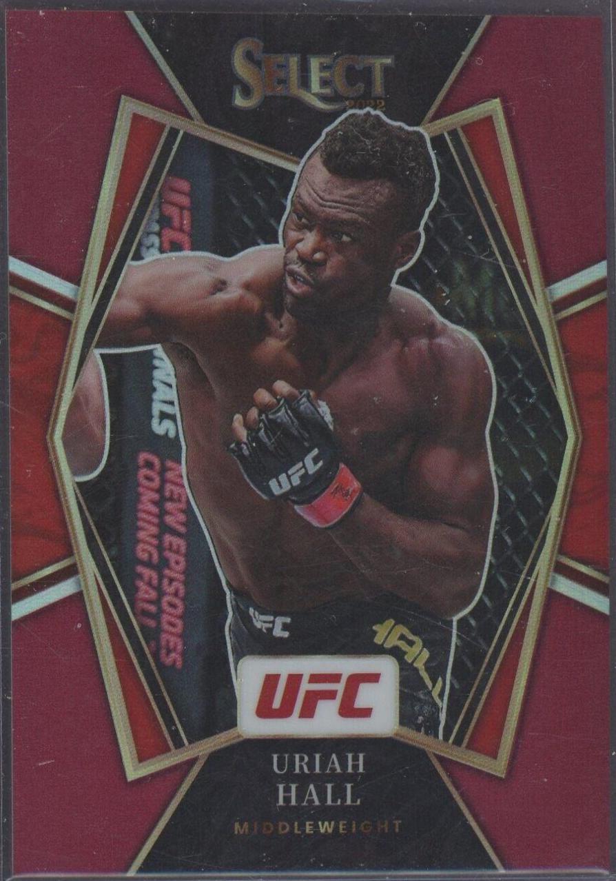 Uriah Hall 2022 Panini Select UFC Premier Level #134 Maroon