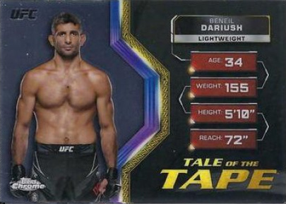 Beneil Dariush 2024 Topps Chrome UFC Tale of the Tape #TFT-11 Superfractor